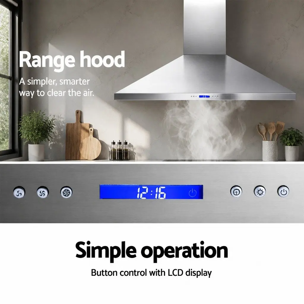 1500mm Wall Mount Range Hood Commercial Kitchen Extractor Silver 3000m3/hr