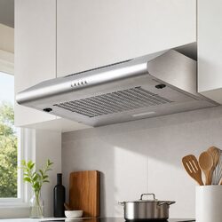 600mm Stainless Steel Range Hood 60cm Kitchen Rangehood Ducted Recirculated