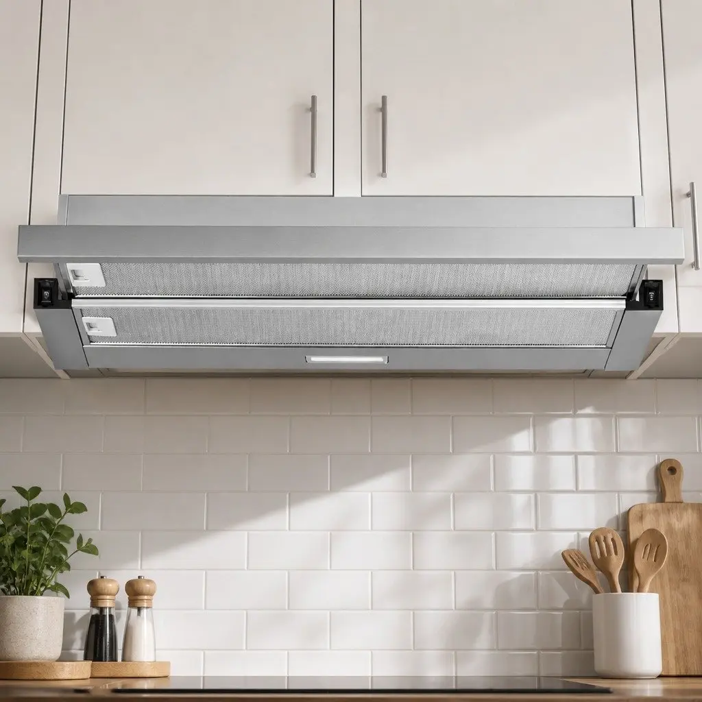 900mm Slide Out Range Hood 90cm Stainless Steel Kitchen Exhaust Ducted