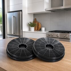Range Hood Carbon Charcoal Filters 17cm Replacement Ductless Kitchen x2