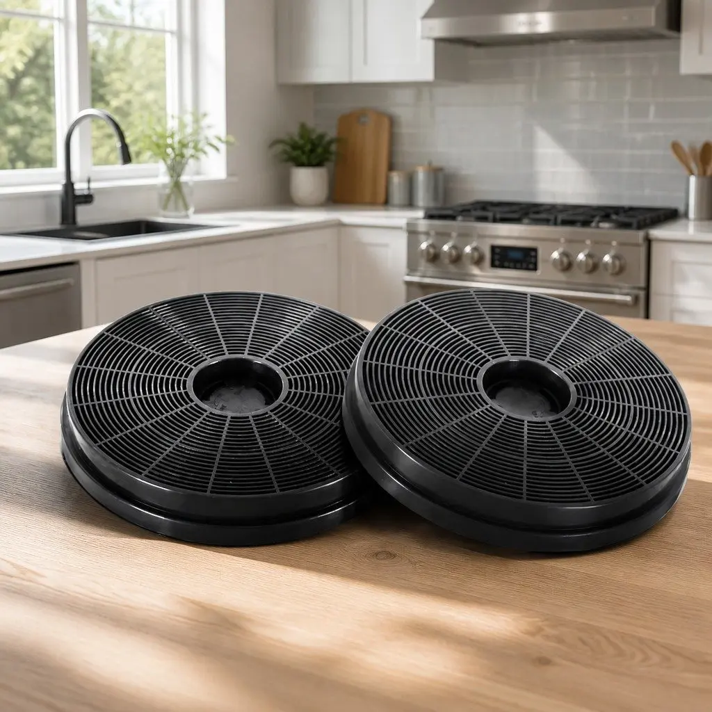Range Hood Carbon Charcoal Filters Ductless 17cm Replacement 2 Piece