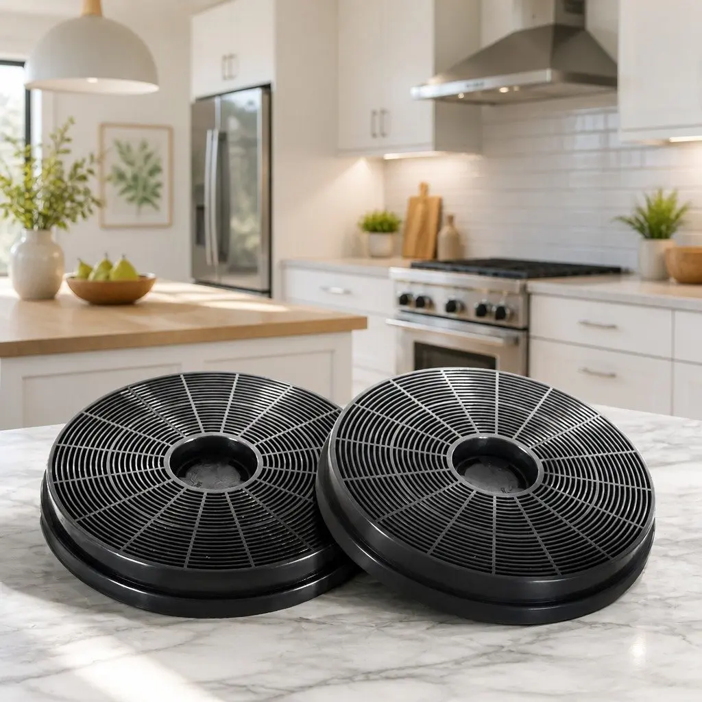 Range Hood Carbon Charcoal Filters Ductless 17cm Replacement 2 Piece