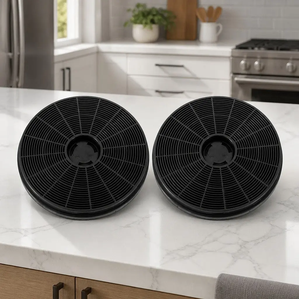 Range Hood Carbon Charcoal Filters Ductless 17cm Replacement 2 Piece