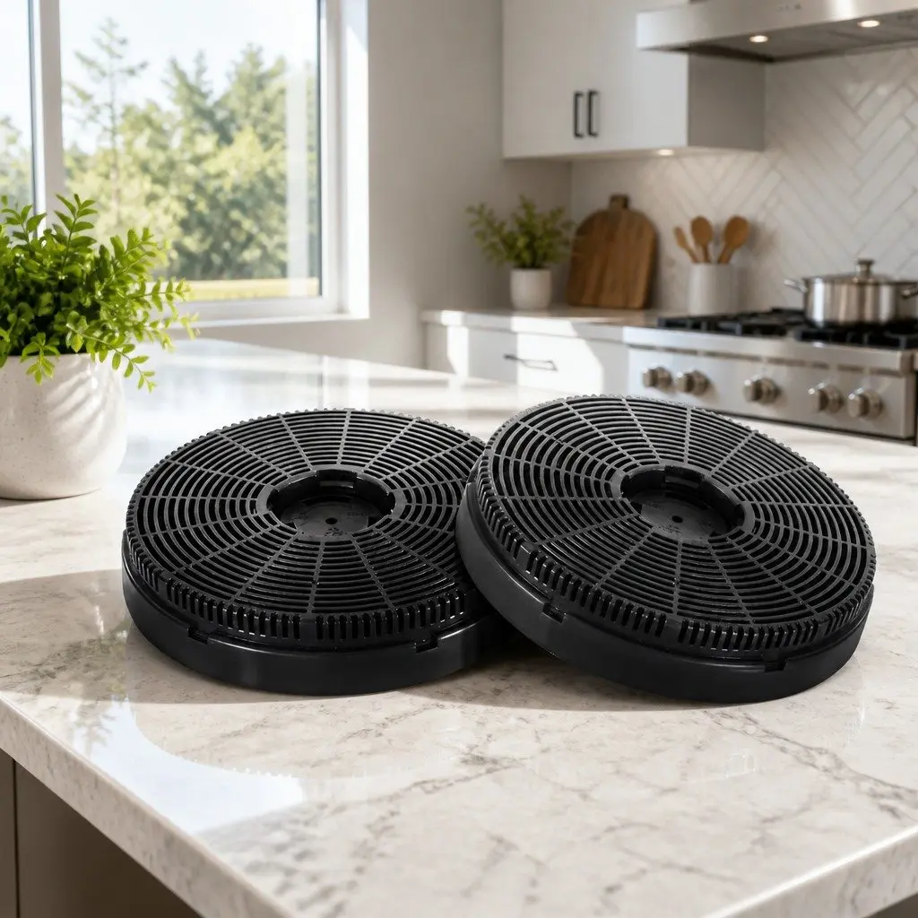16cm Range Hood Carbon Charcoal Filters Replacement Pack Ductless Kitchen x2