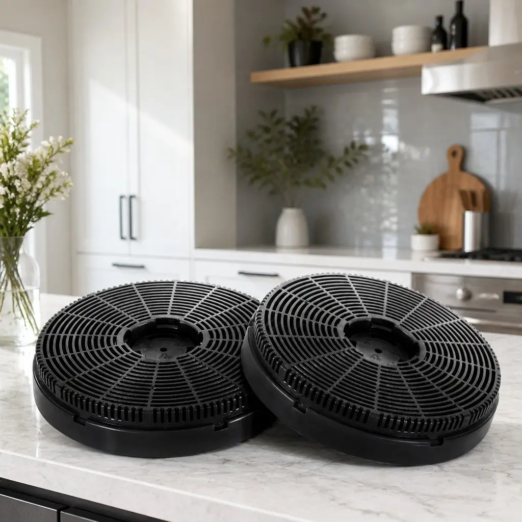 16cm Range Hood Carbon Charcoal Filters Replacement Pack Ductless Kitchen x2