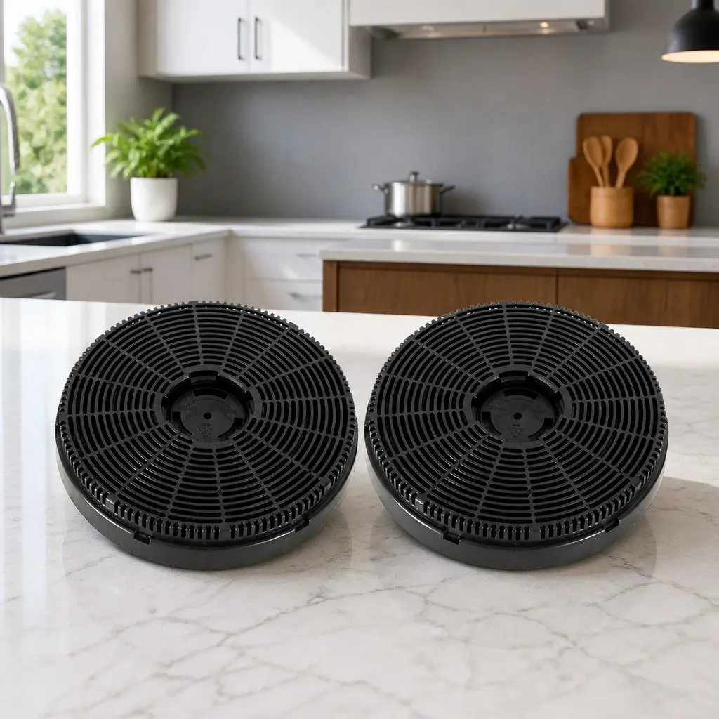16cm Range Hood Carbon Charcoal Filters Replacement Pack Ductless Kitchen x2
