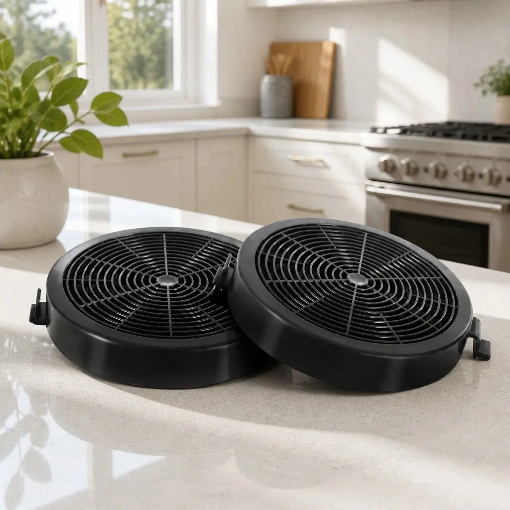 Range Hood Carbon Charcoal Filters 11cm Replacement Ductless Kitchen 2 Pack