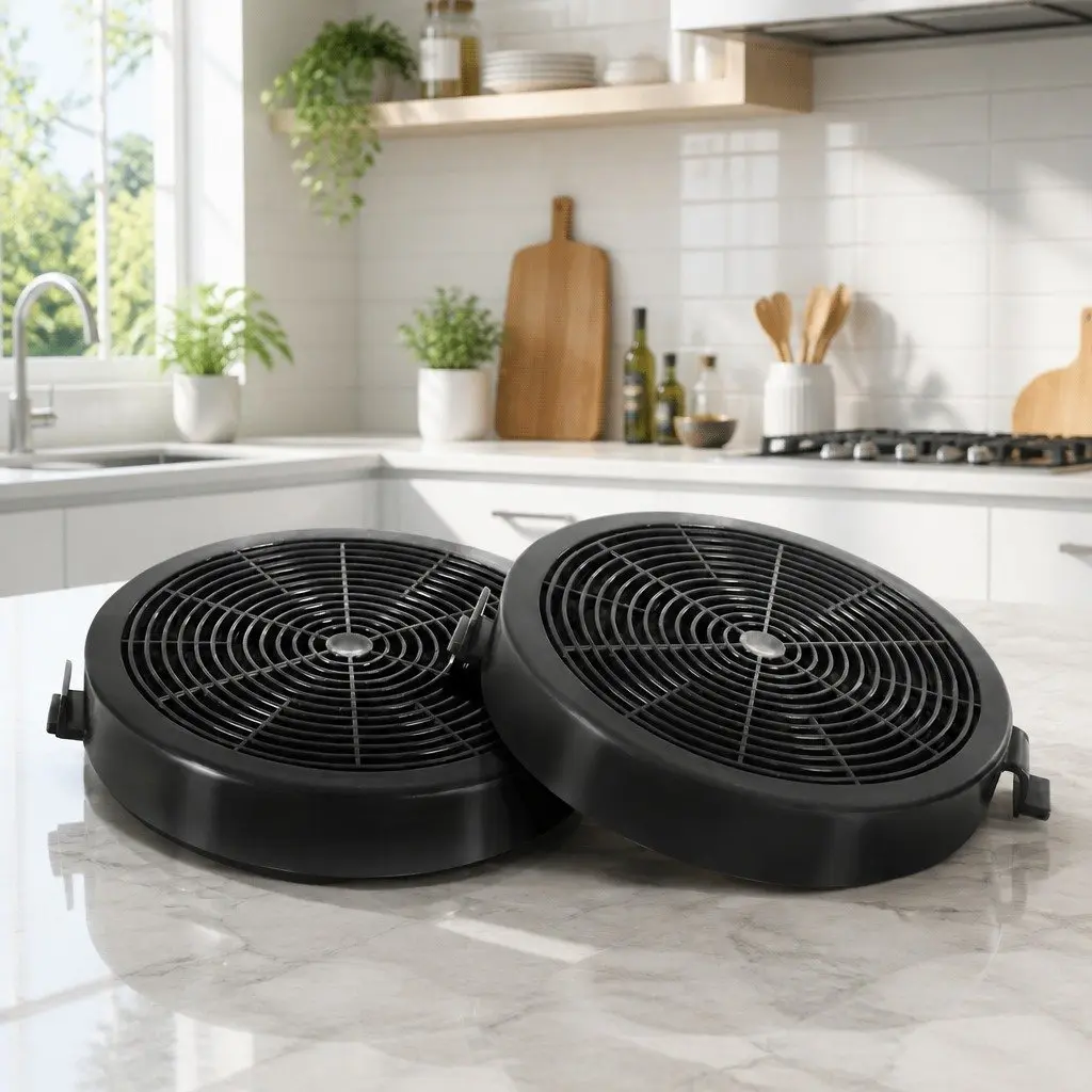 Range Hood Carbon Charcoal Filters 11cm Replacement Ductless Kitchen 2 Pack