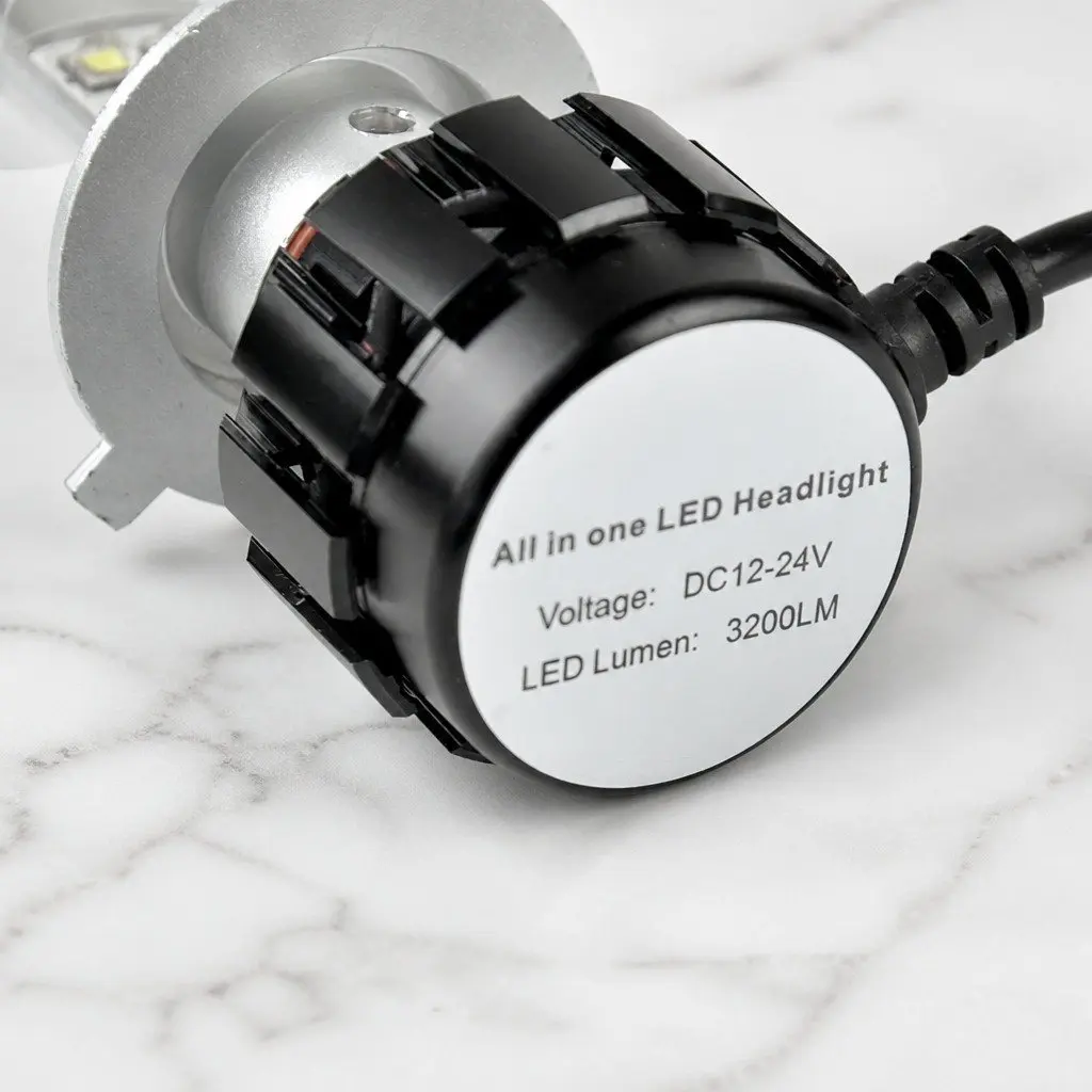 H4 LED Car Headlight Bulbs High Low Beam 2500LM 6000K 160W