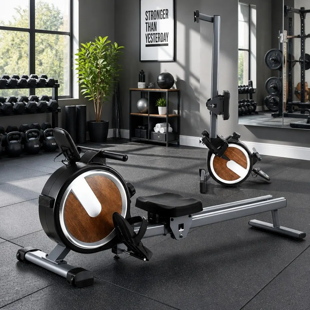Magnetic Rowing Machine 16 Level Resistance Foldable Home Cardio Fitness Workout