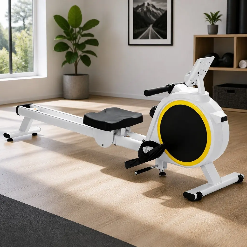 Rowing Machine Magnetic Brake System 16 Resistance Levels Heavy-Duty 3kg Flywheel