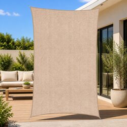 Rectangular Shade Sail Canopy 5x9M UV Block Outdoor Sun Shelter Garden Patio