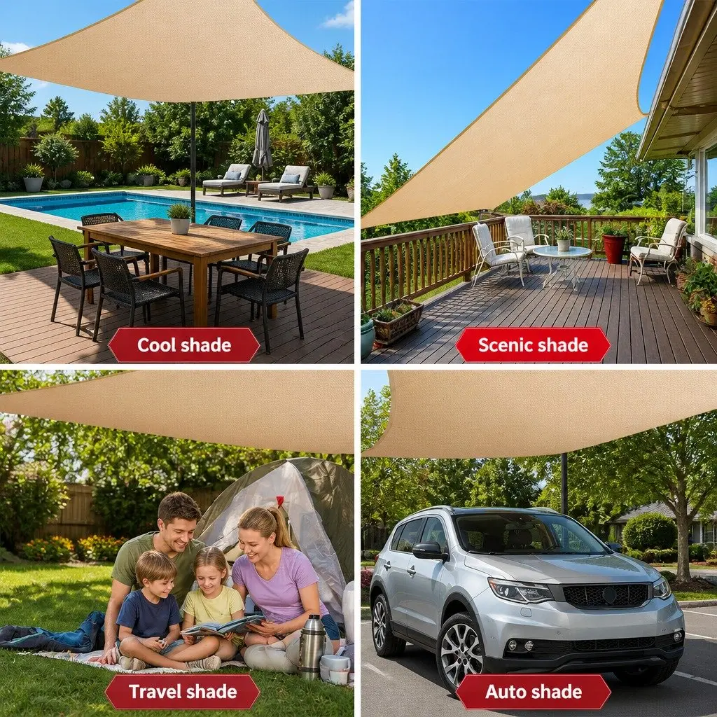 Shade Sail Commercial Grade UV Protection 6x6m Rectangle