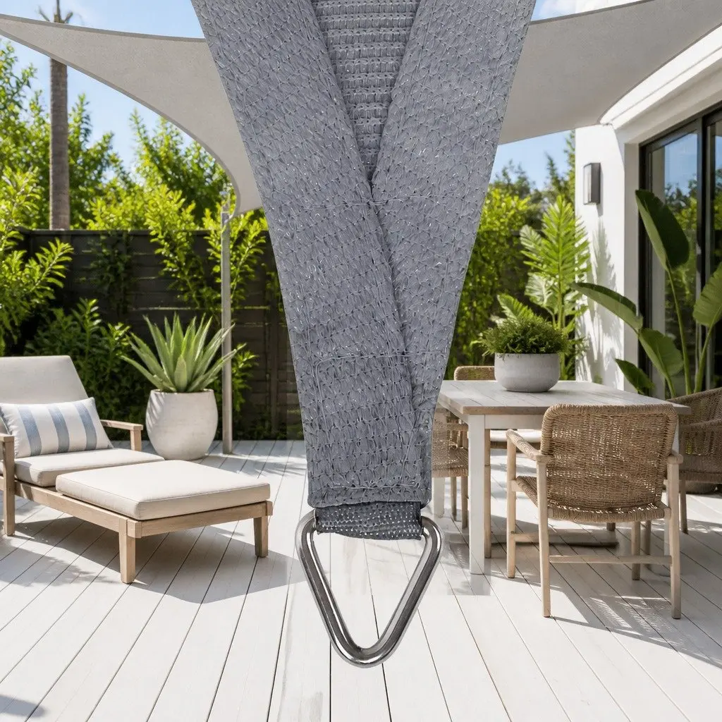 6x8m Grey Shade Sail for Outdoor Relaxation