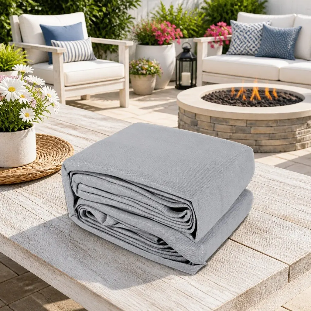 Shade Sail Waterproof Commercial Grade 3x5m Grey UV Protection