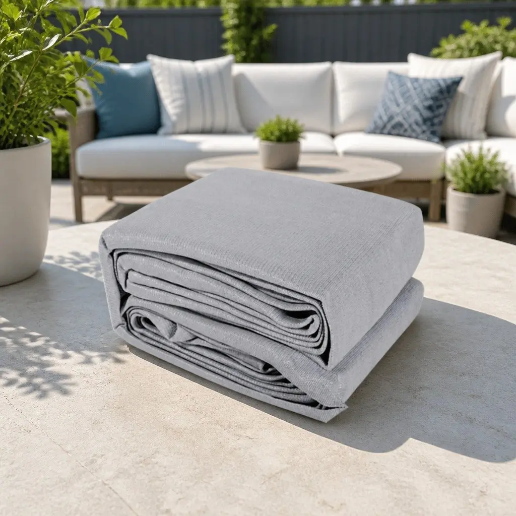 Shade Sail Waterproof Canopy Cloth Grey 3x8m 220GSM Outdoor Garden Patio Pool