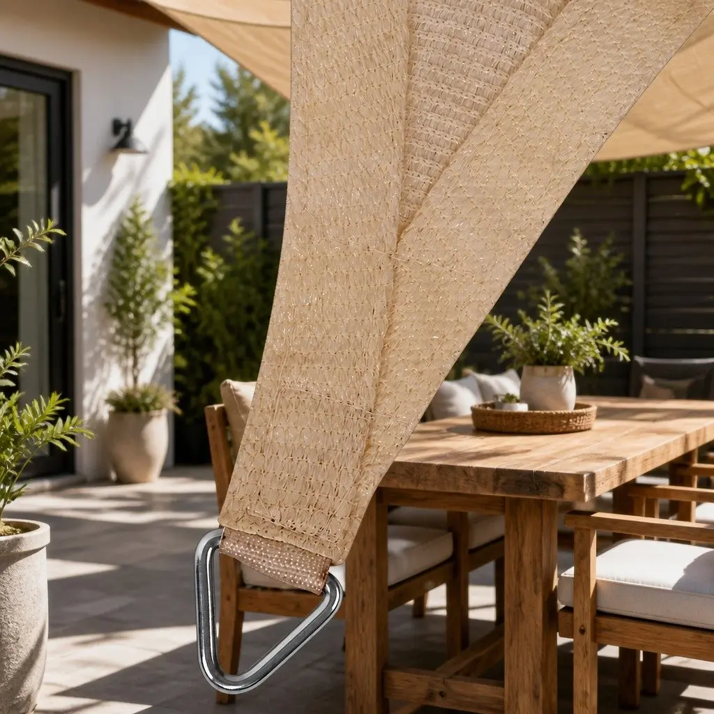 Rectangle Shade Sail Waterproof UV Protection 4m x 5m Outdoor Patio Pool Deck