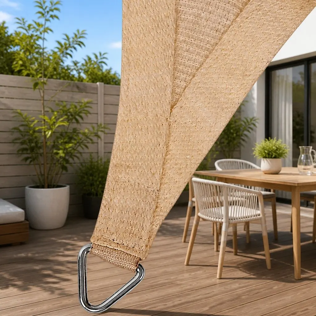 Rectangle Shade Sail Waterproof 4x6m Sun Shade Cloth Outdoor Patio Pool Coverage