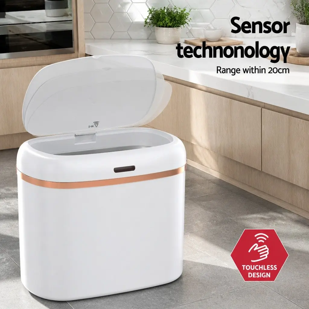 Automatic Bin Motion Sensor Hands-Free 38L White