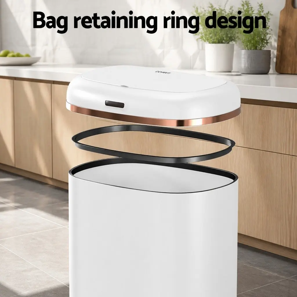 Automatic Bin Motion Sensor Hands-Free 38L White