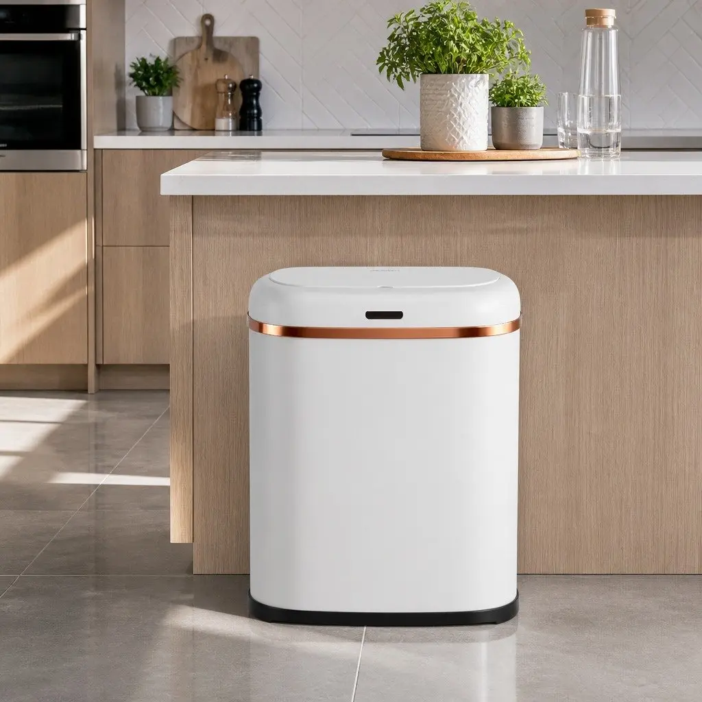 Automatic Bin Motion Sensor Hands-Free 38L White