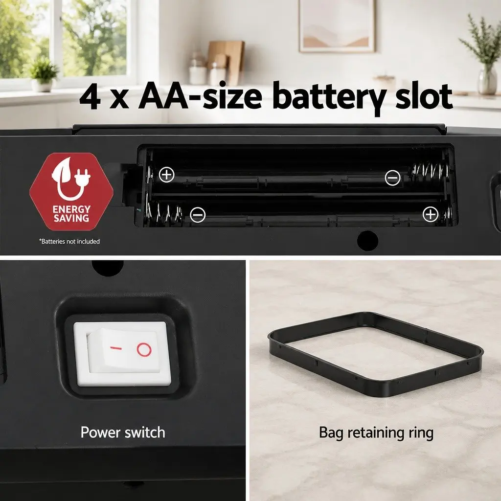 Automatic Motion Sensor Recycling Bin Dual Compartment 70L