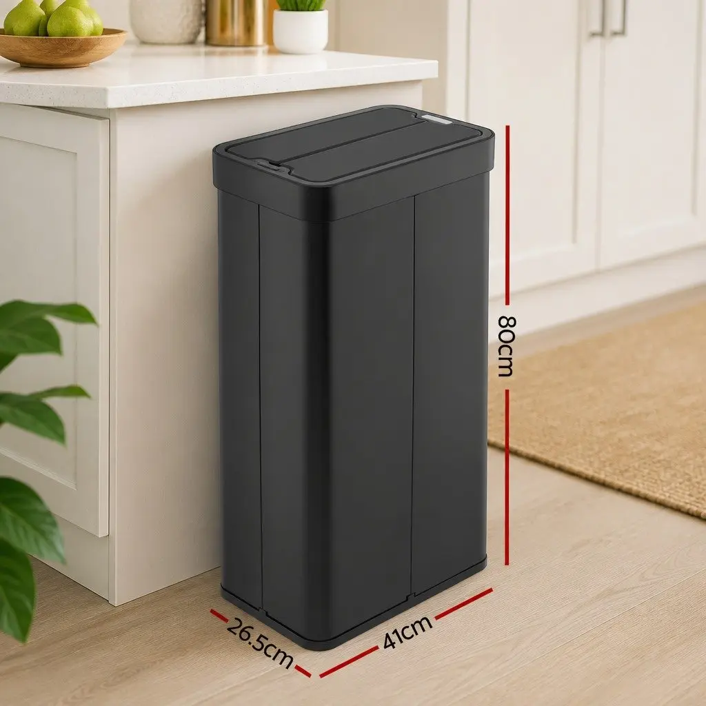 Automatic Sensor Rubbish Bin 70L Touchless Kitchen Waste Garbage Can Slim