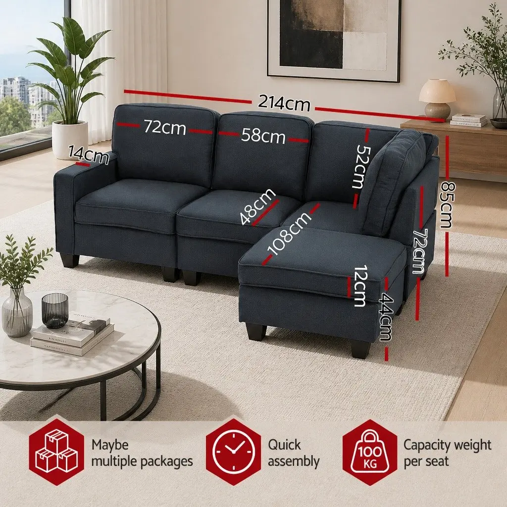 Modular Sofa Chaise Configuration