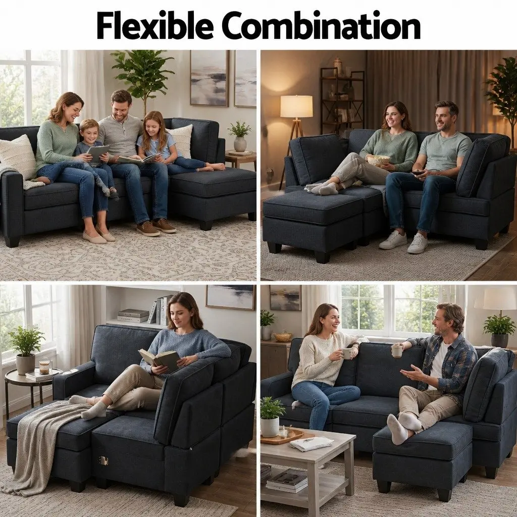 Modular Sofa Chaise Configuration