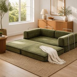 Your New Green Sofa Bed Awaits You