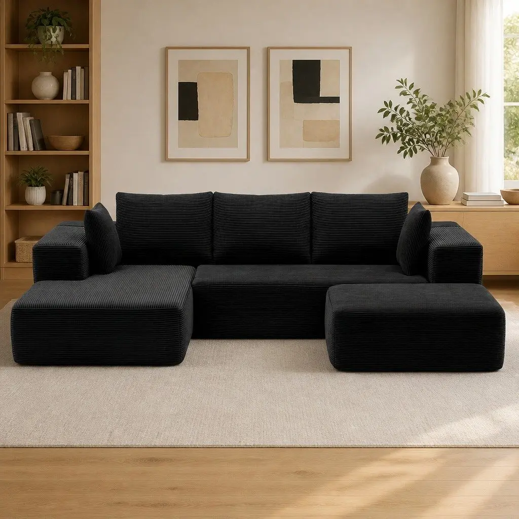 Modular Sofa Bed with Ottoman Sectional Lounge Couch Living Room Furniture