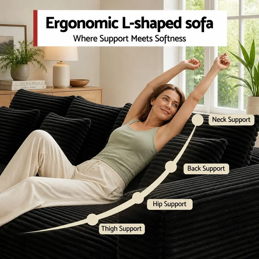 Modular Sofa Bed with Ottoman Sectional Lounge Couch Living Room Furniture