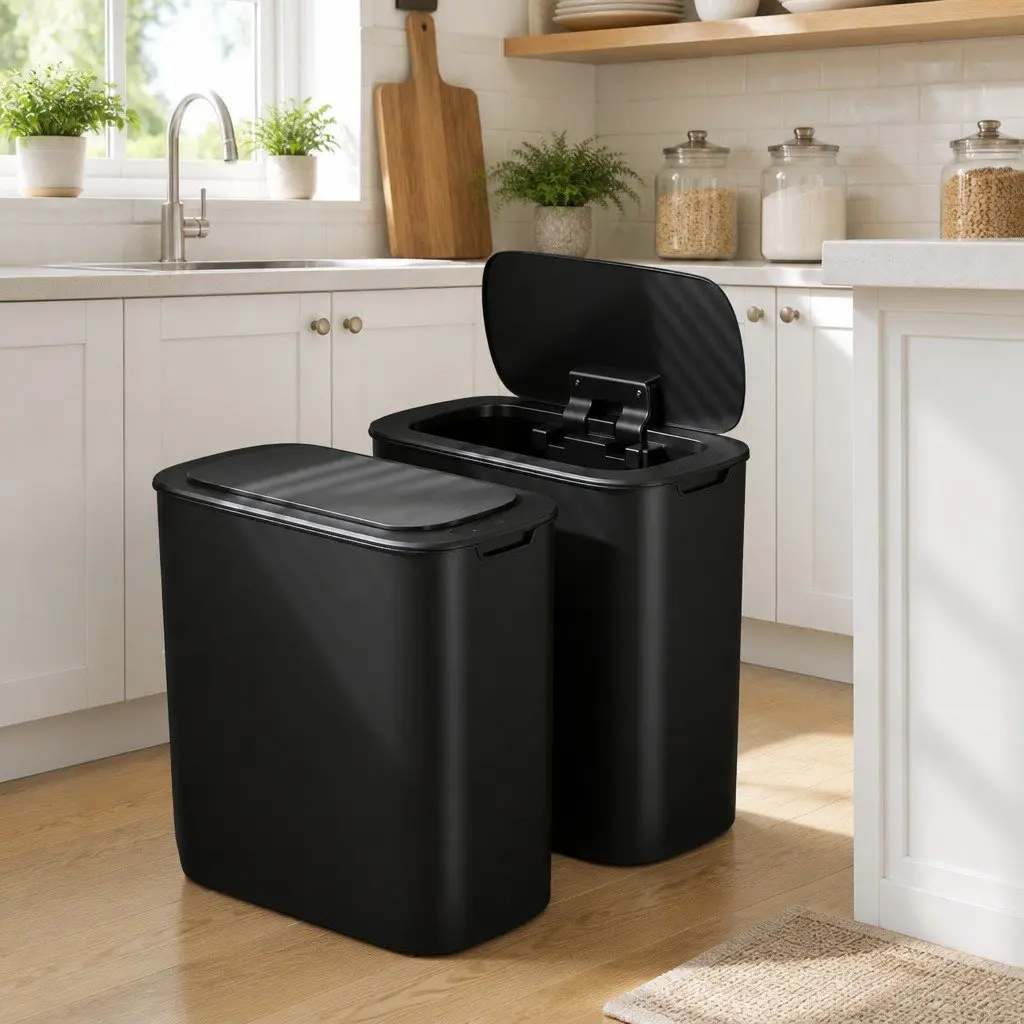 Automatic Motion Sensor Trash Bin Touchless 11L Black