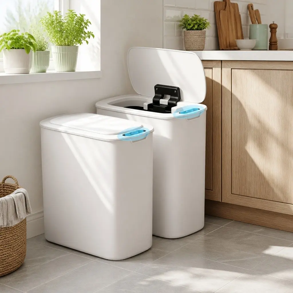 Motion Sensor Trash Bin 11L Touchless Automatic Garbage Can Kitchen Waste Slim