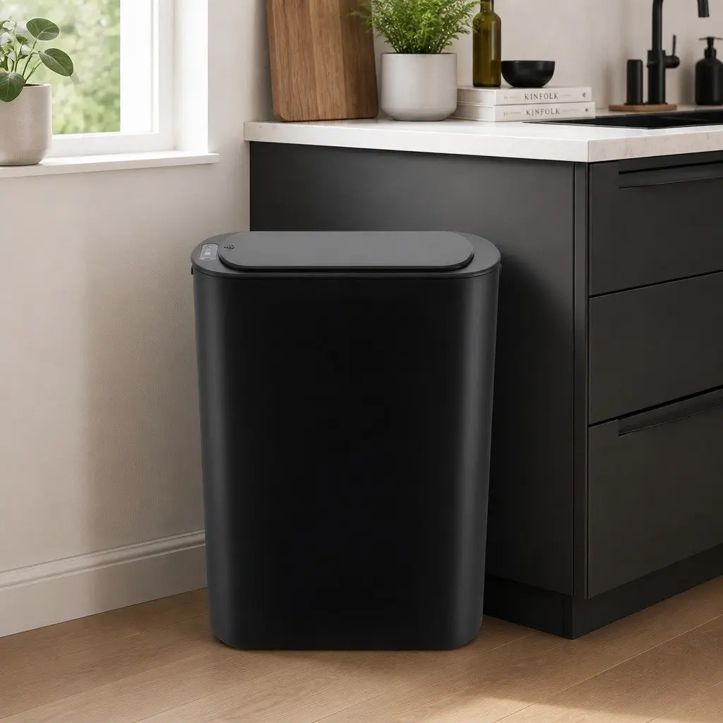 Automatic Motion Sensor Trash Bin Touchless 21L Slim Black