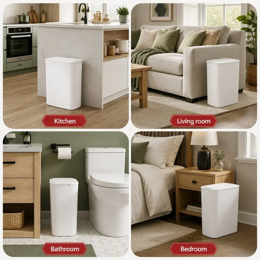 Touchless Trash Bin for Home Use
