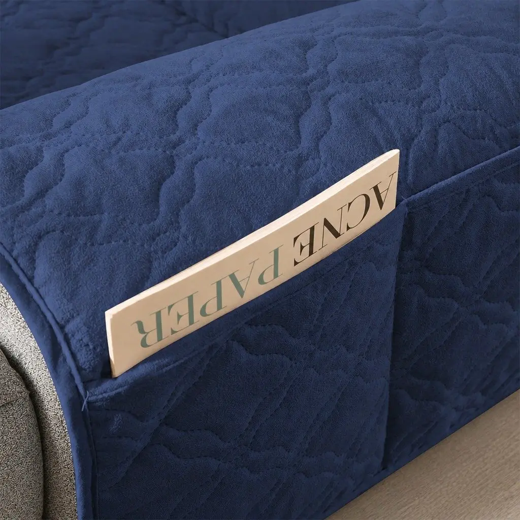 Recliner Sofa Slipcover Protector Medium Machine Washable Non-Slip Waterproof