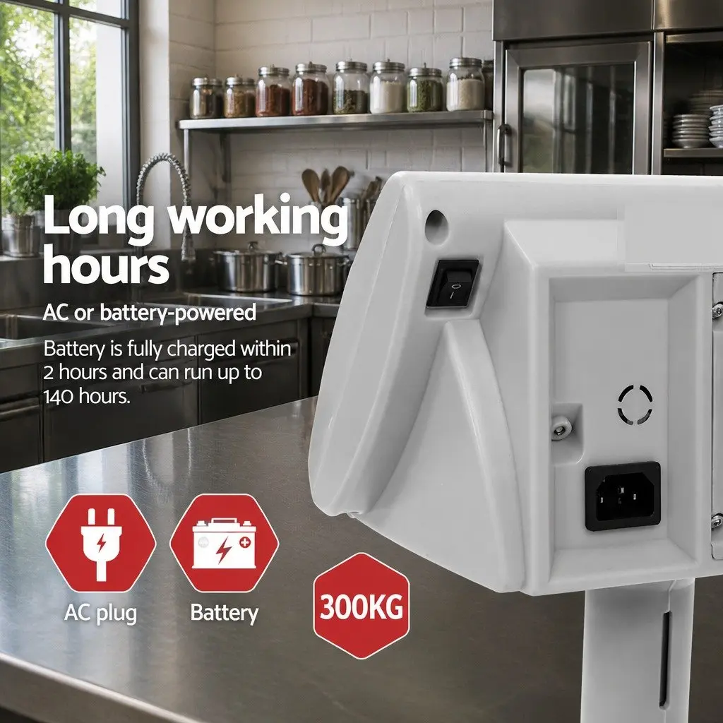 Digital Platform Scale Heavy-duty Stainless Steel 300KG 50x40cm LCD Display