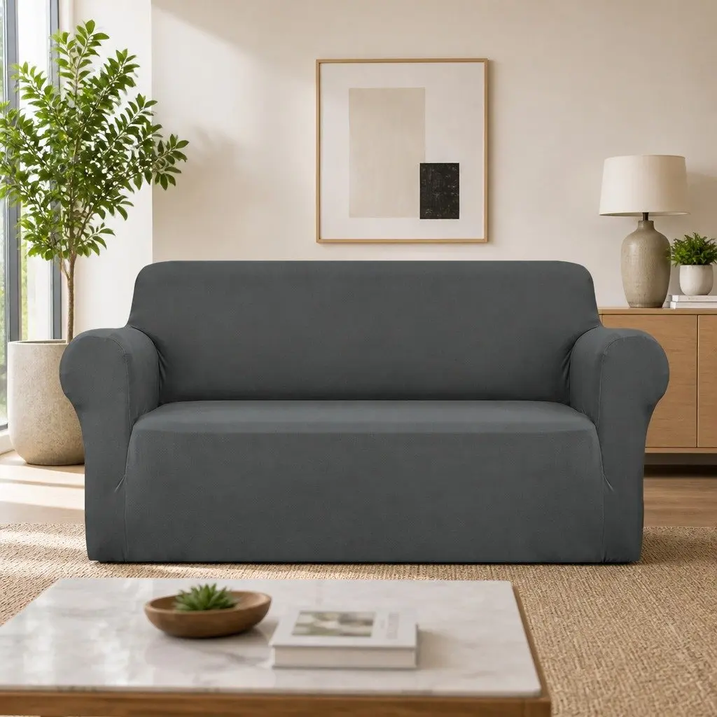 Grey Sofa Cover for 3-Seaters