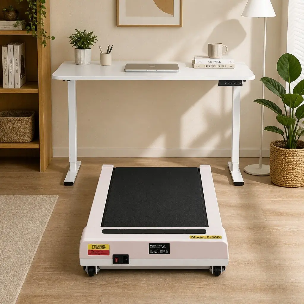 Electric Standing Desk Treadmill Combo Motorised Adjustable Height 140cm