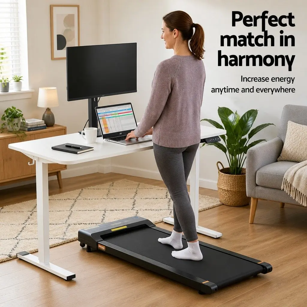 Electric Standing Desk Treadmill Combo Motorised Height Adjustable 140cm