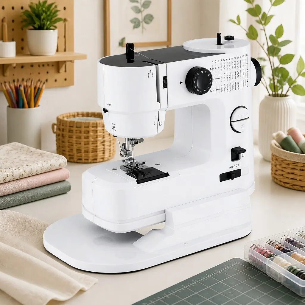 Mini Sewing Machine Portable Compact 39 Stitches Lightweight Home Craft