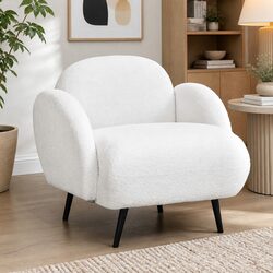 Your Cozy Relaxation Spot: Single White Sofa Chair