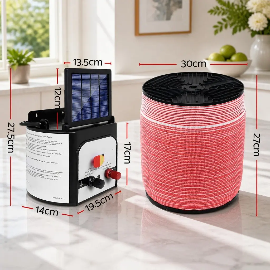 Solar Electric Fence Energiser for 8KM Coverage