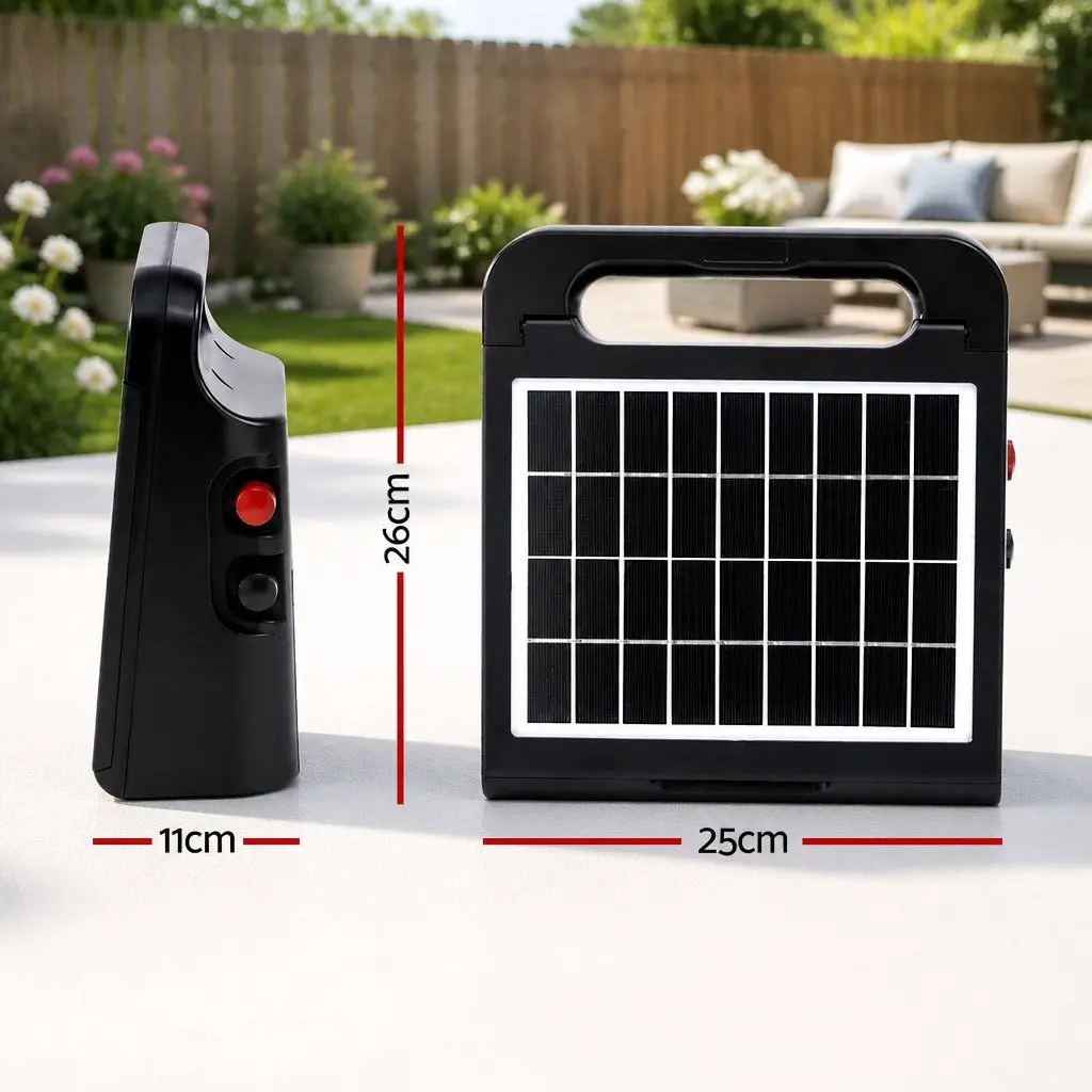 Solar Electric Fence Energiser Water-Resistant 5km
