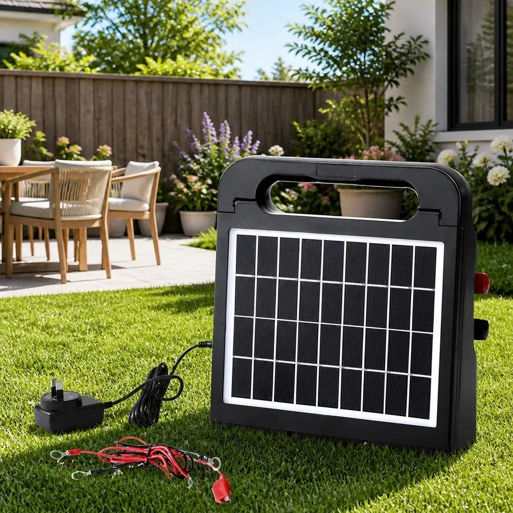 Solar Electric Fence Energiser Water-Resistant 5km