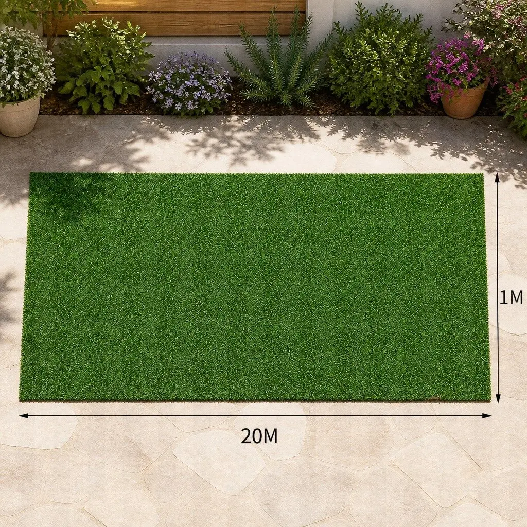 Artificial Grass Synthetic Turf Lawn Olive Green 1x20m 40SQM