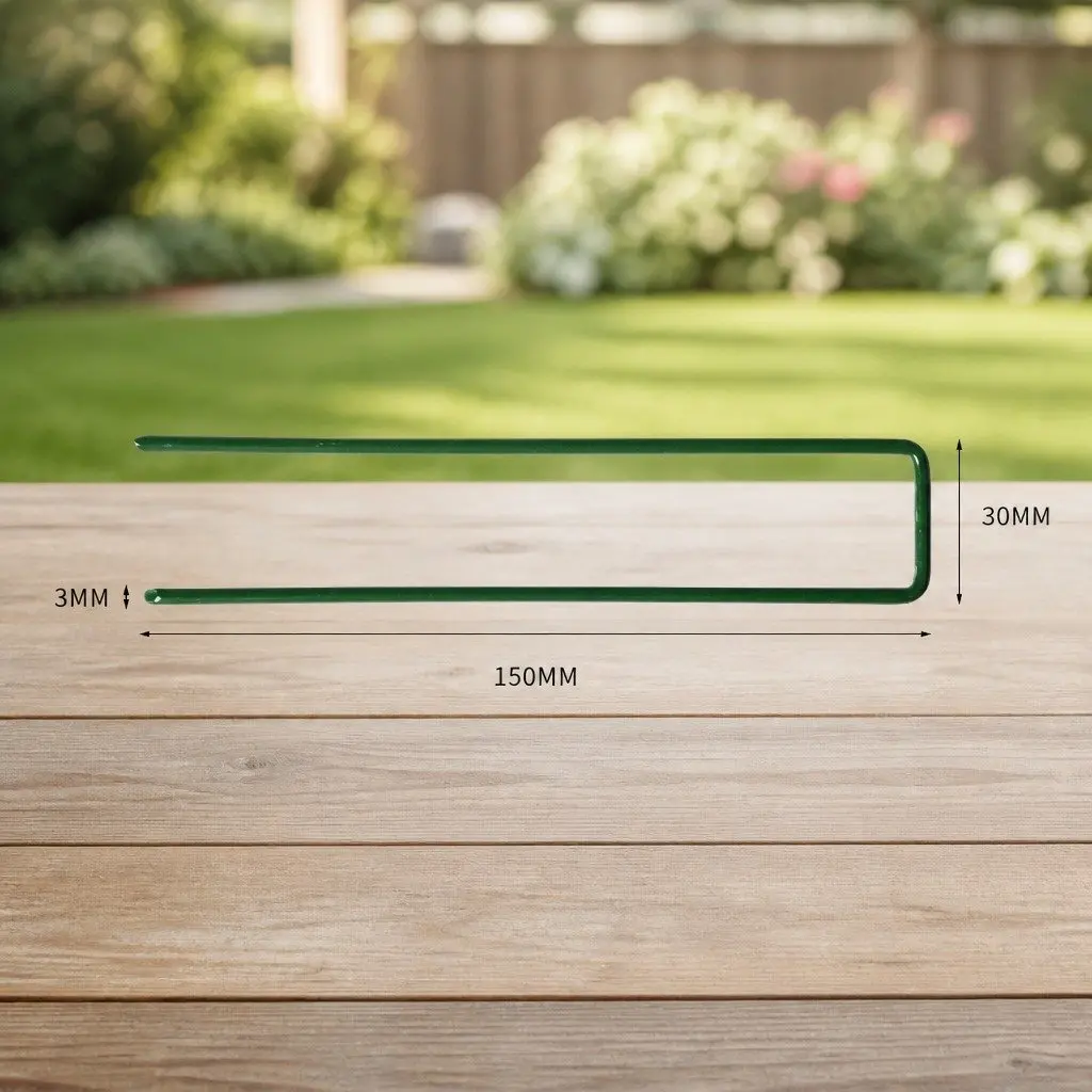 Synthetic Grass Pins U-Shape Steel Turf Anchors Garden Landscape Fasteners