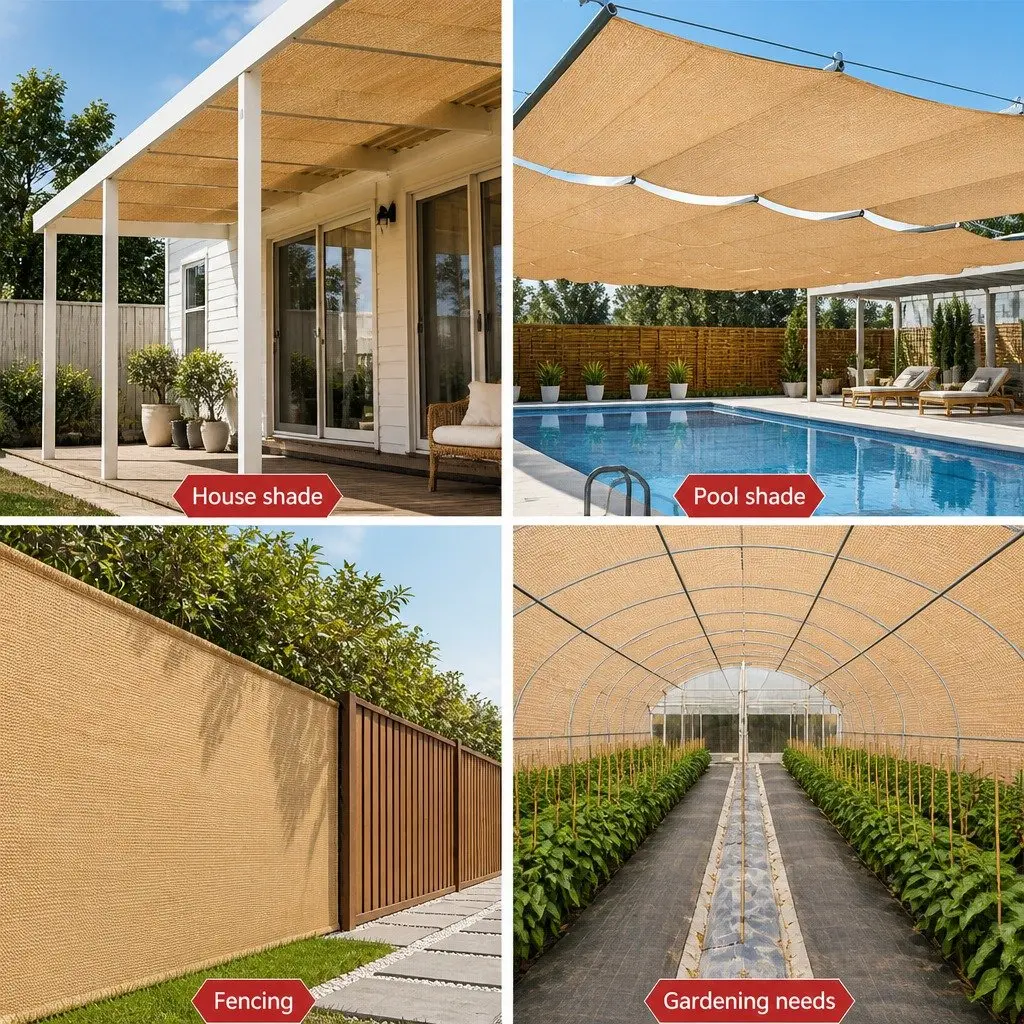 Shade Cloth Roll 50% UV-Stabilised Heavy Duty Beige 1.83m x 20m
