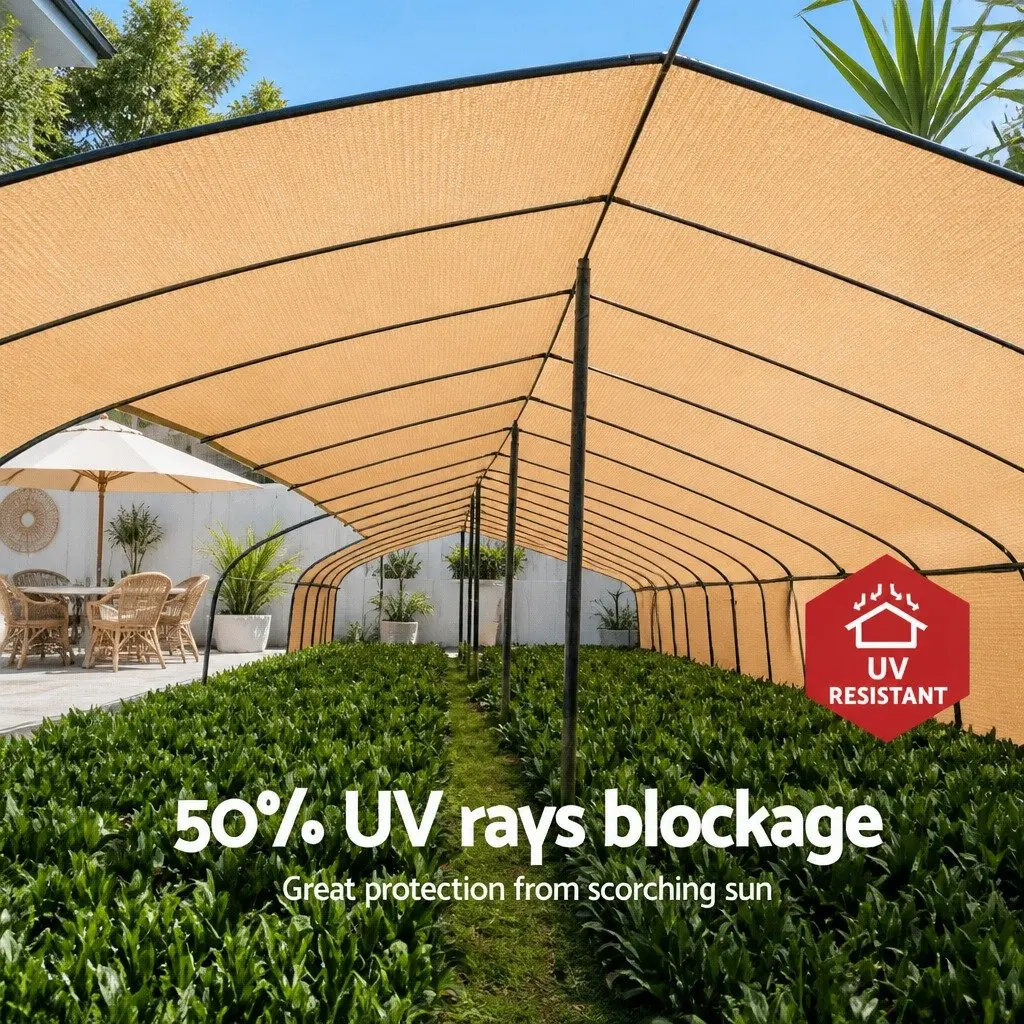 Shade Cloth Roll 50% UV-Stabilised Heavy Duty Beige 1.83m x 20m